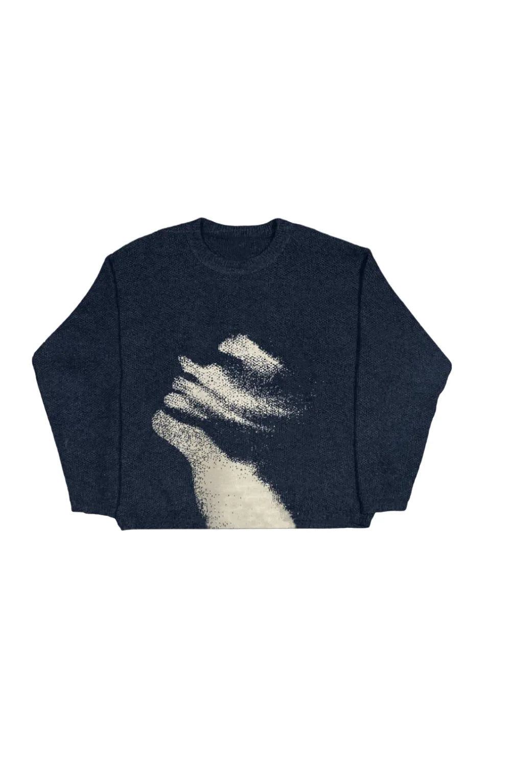 DISTORED Graphic Knit Sweater